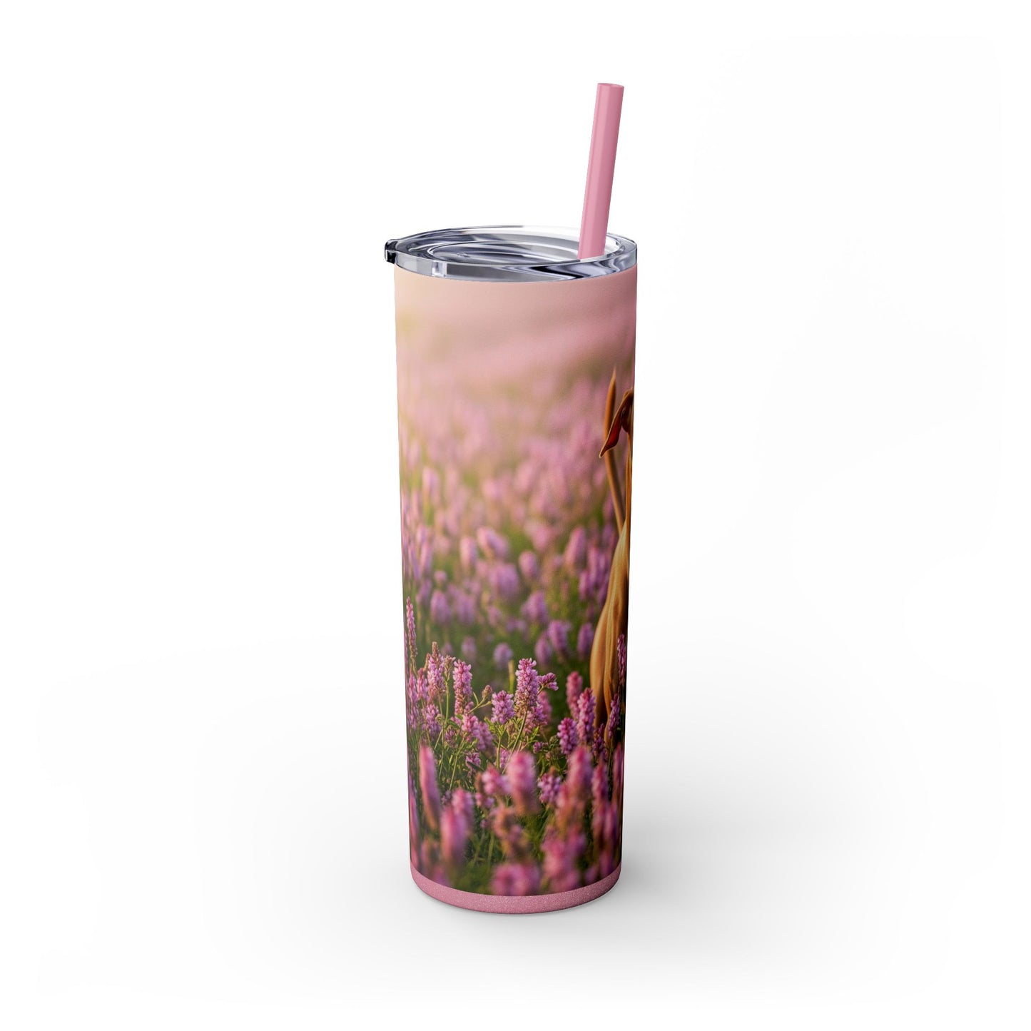 Skinny Tumbler with Straw – 20 oz Stainless Steel Cup