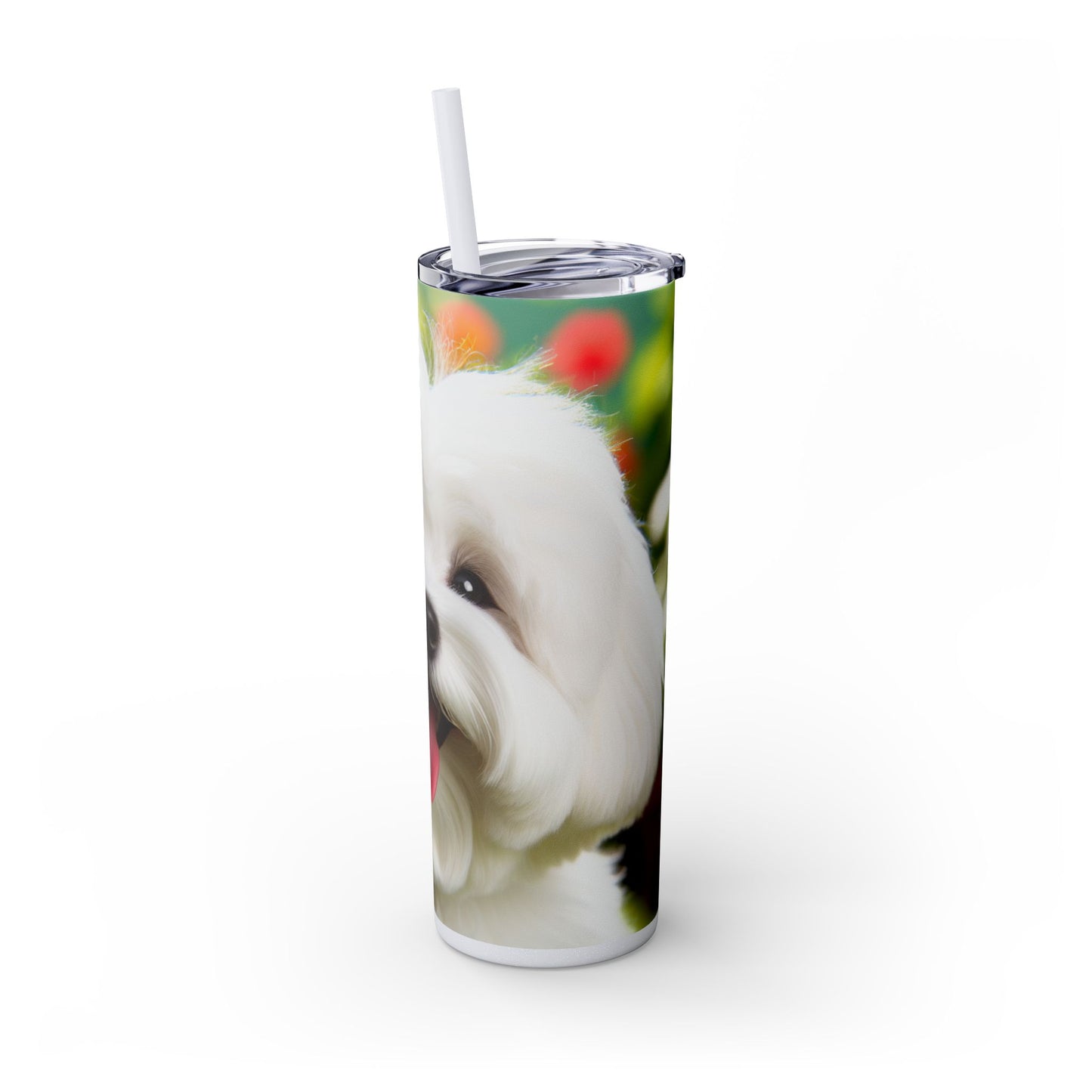 Skinny Tumbler with Straw – 20 oz Stainless Steel Cup