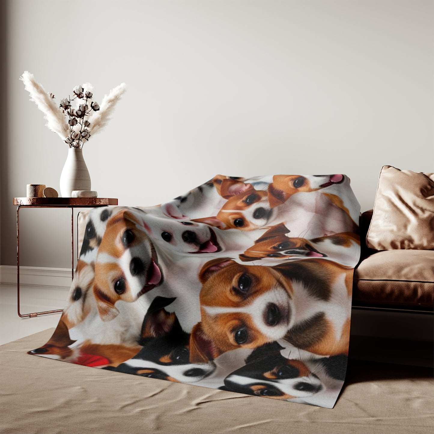 Tiny Dogs Sweatshirt Blanket