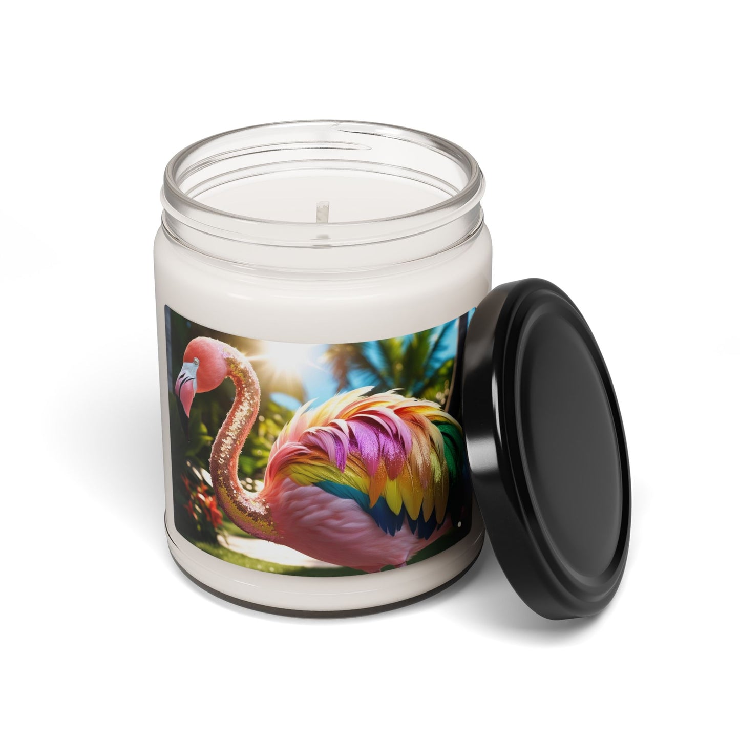 Rainbow Flamingo- Scented Soy Candle, 9oz