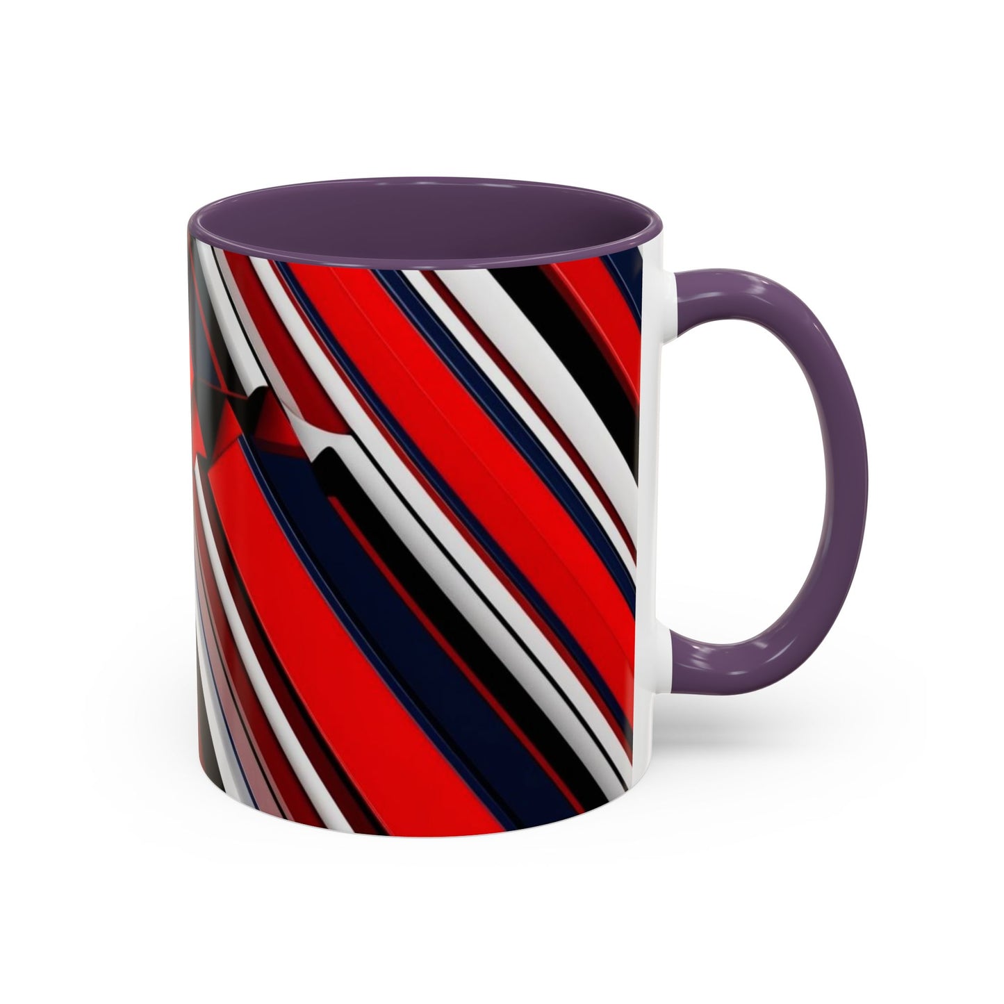 Optical Illusion Accent Mug – Ceramic Coffee Cup