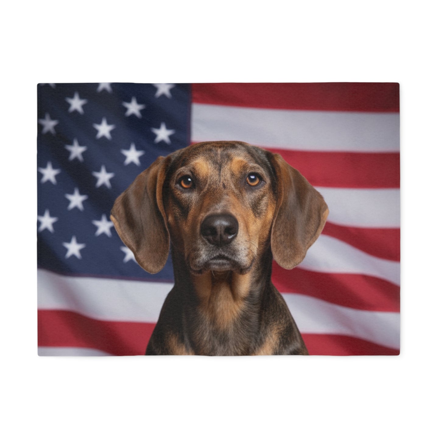 American Leopard Hound Patriotic Blanket