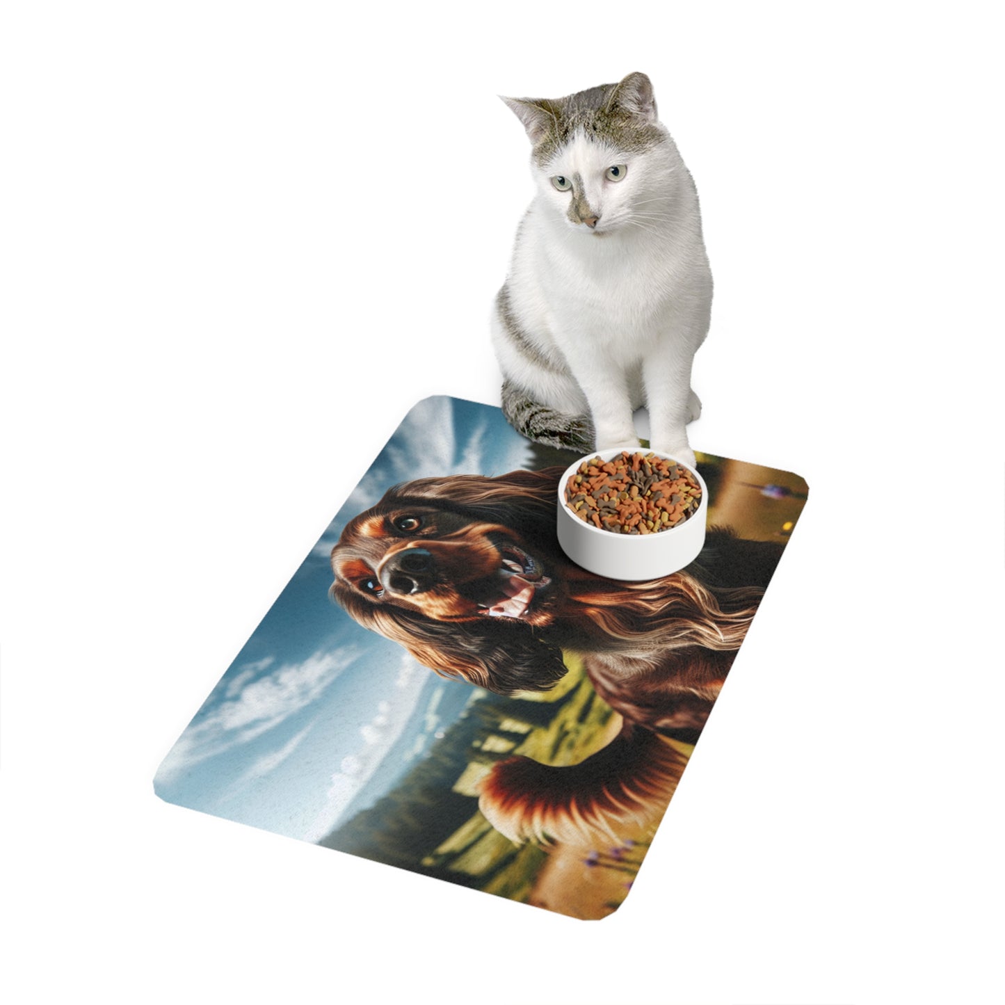 Pet Food Mat (12x18) - Deutscher Wachtelhund