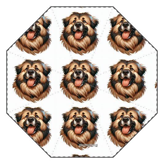 Caucasian Shepherd Dog Semi-Automatic Foldable Umbrella