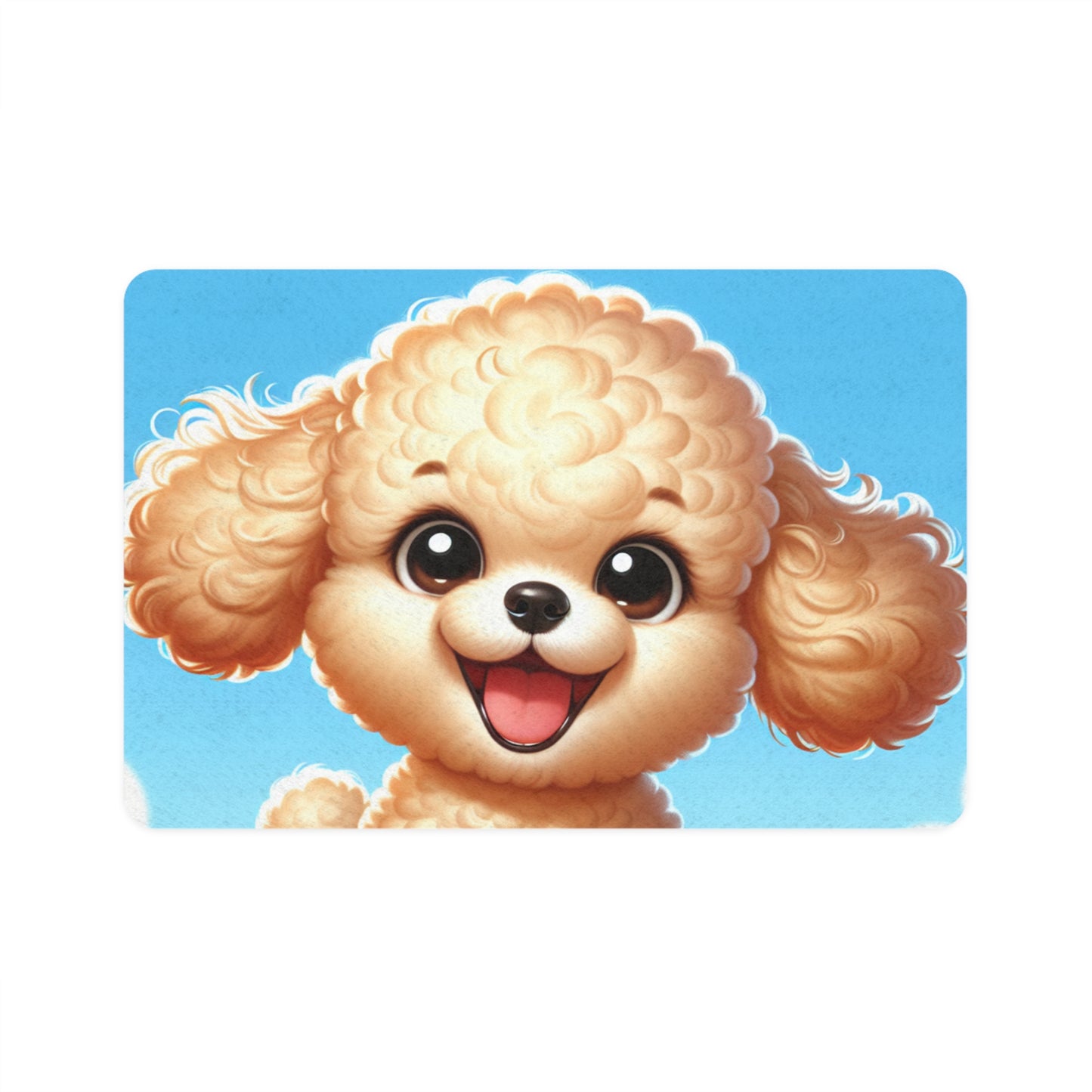 Pet Food Mat (12x18) - Miniature Poodle