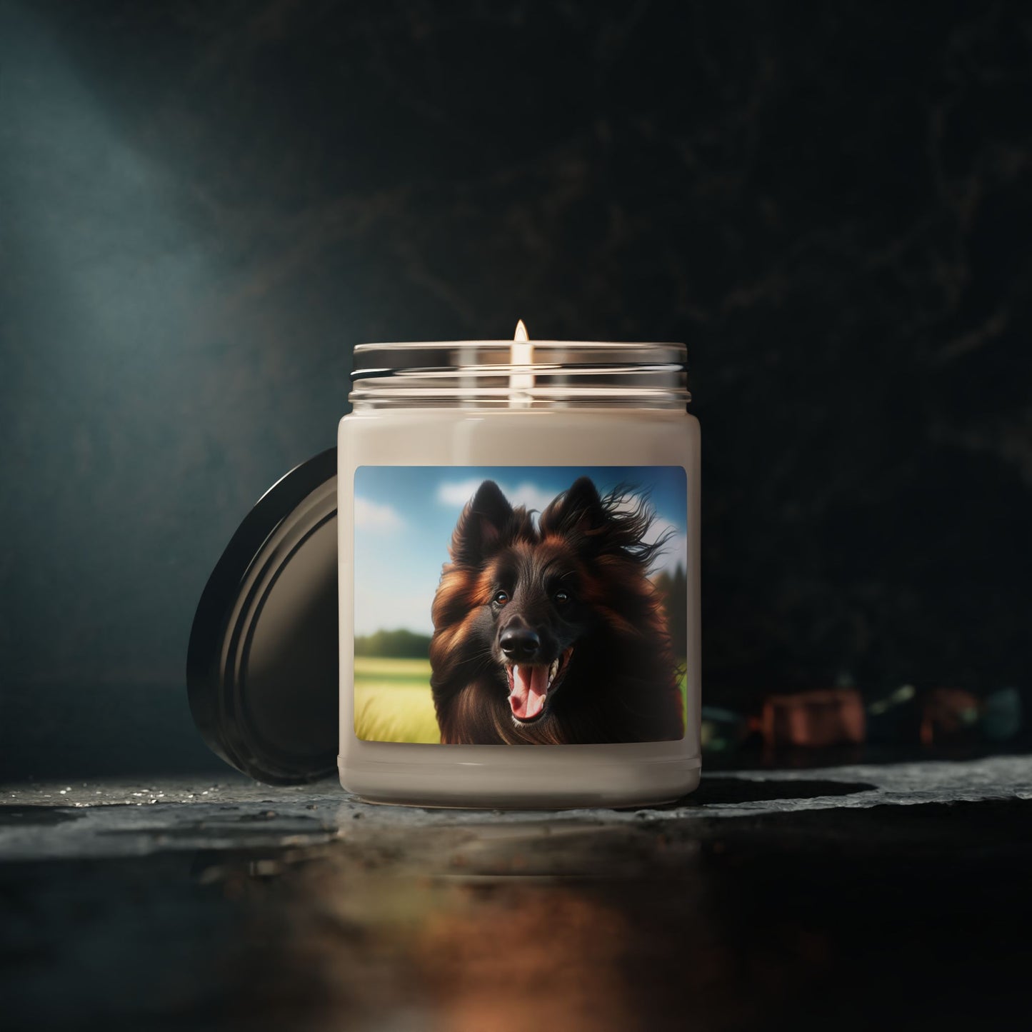 Belgian Shepherd Dog Tervuren- Scented Soy Candle, 9oz