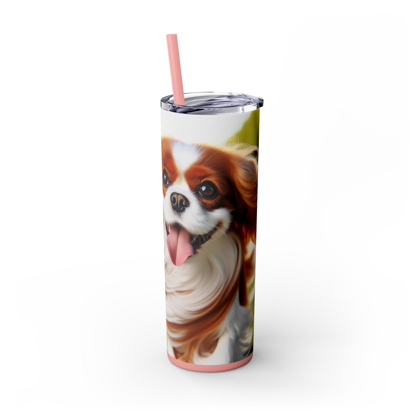 Vaso con pajita para Cavalier King Charles Spaniel, 20 oz