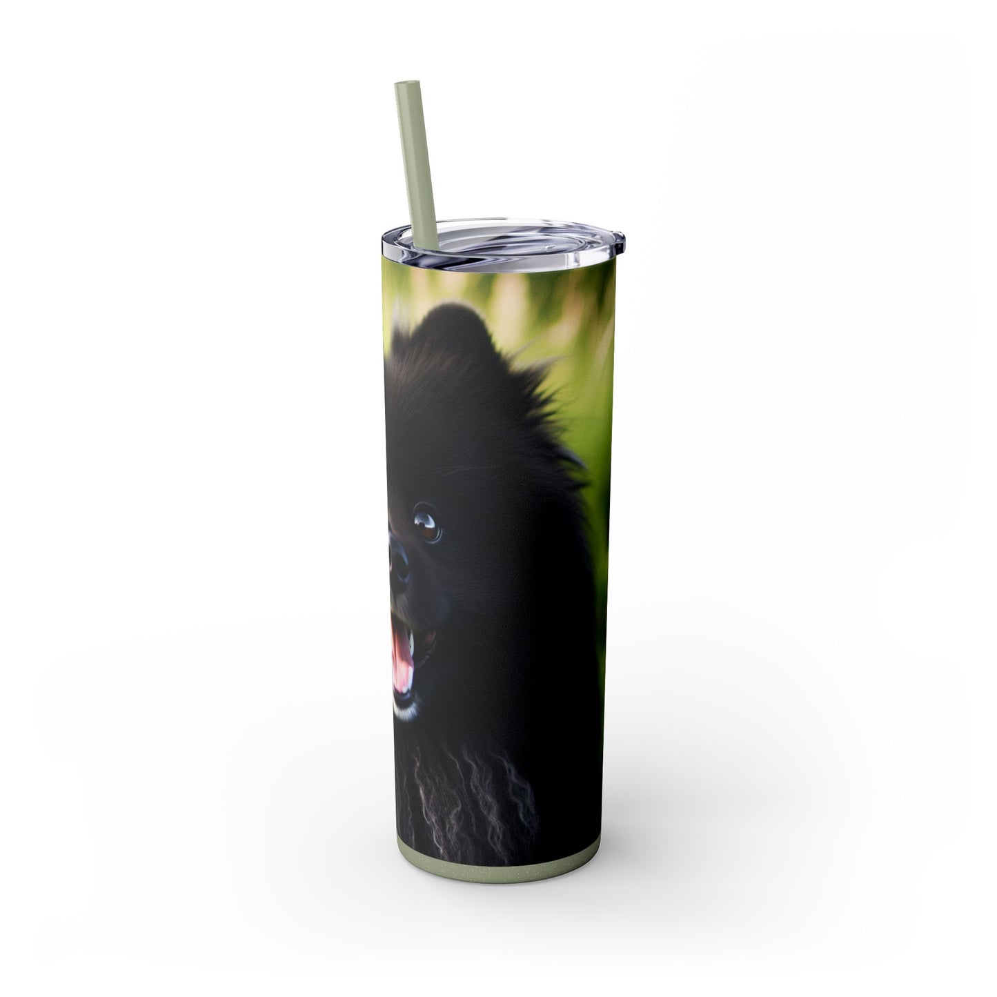 Swedish Lapphund Skinny Tumbler with Straw, 20oz