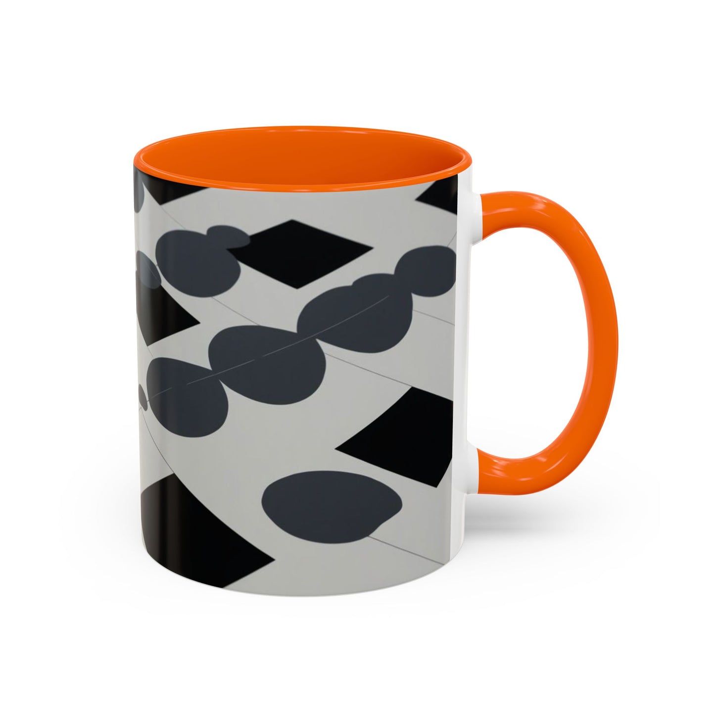 Optical Illusion Accent Mug – Ceramic Coffee Cup