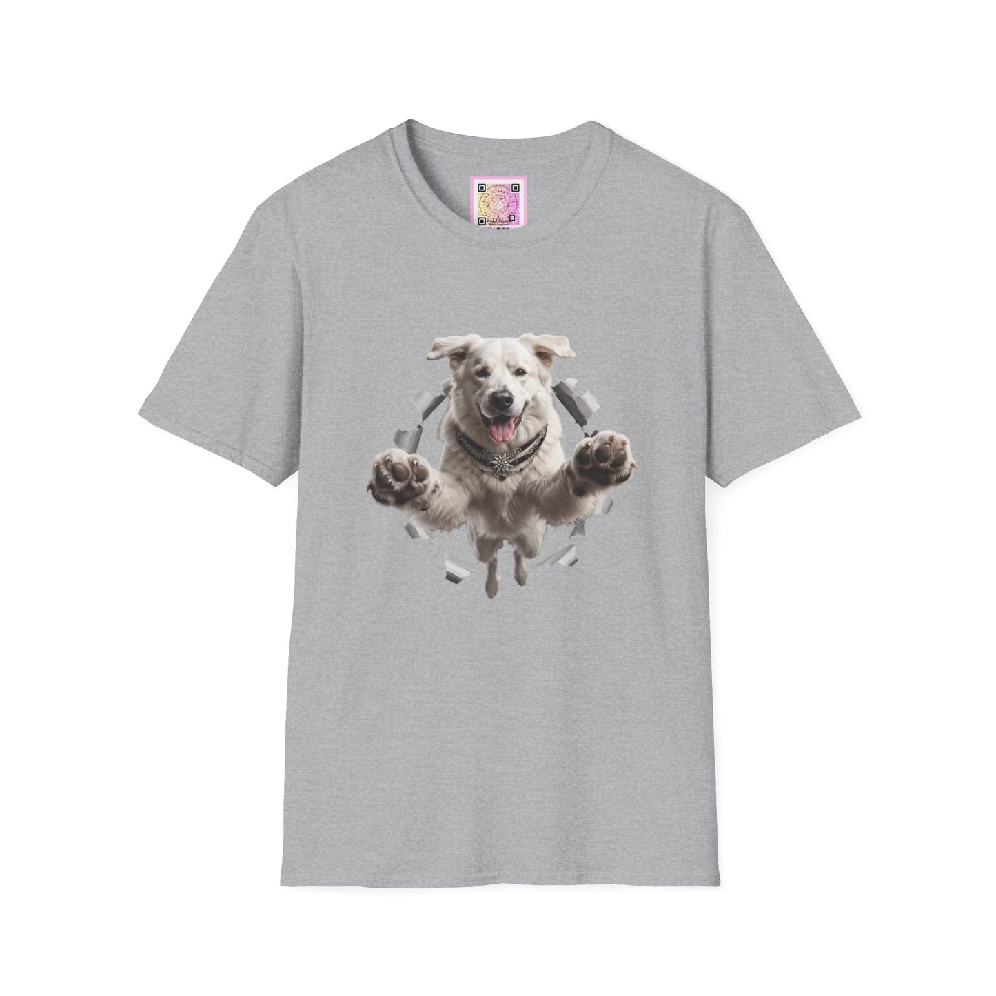 White Swiss Mountain Dog Tee Shirt