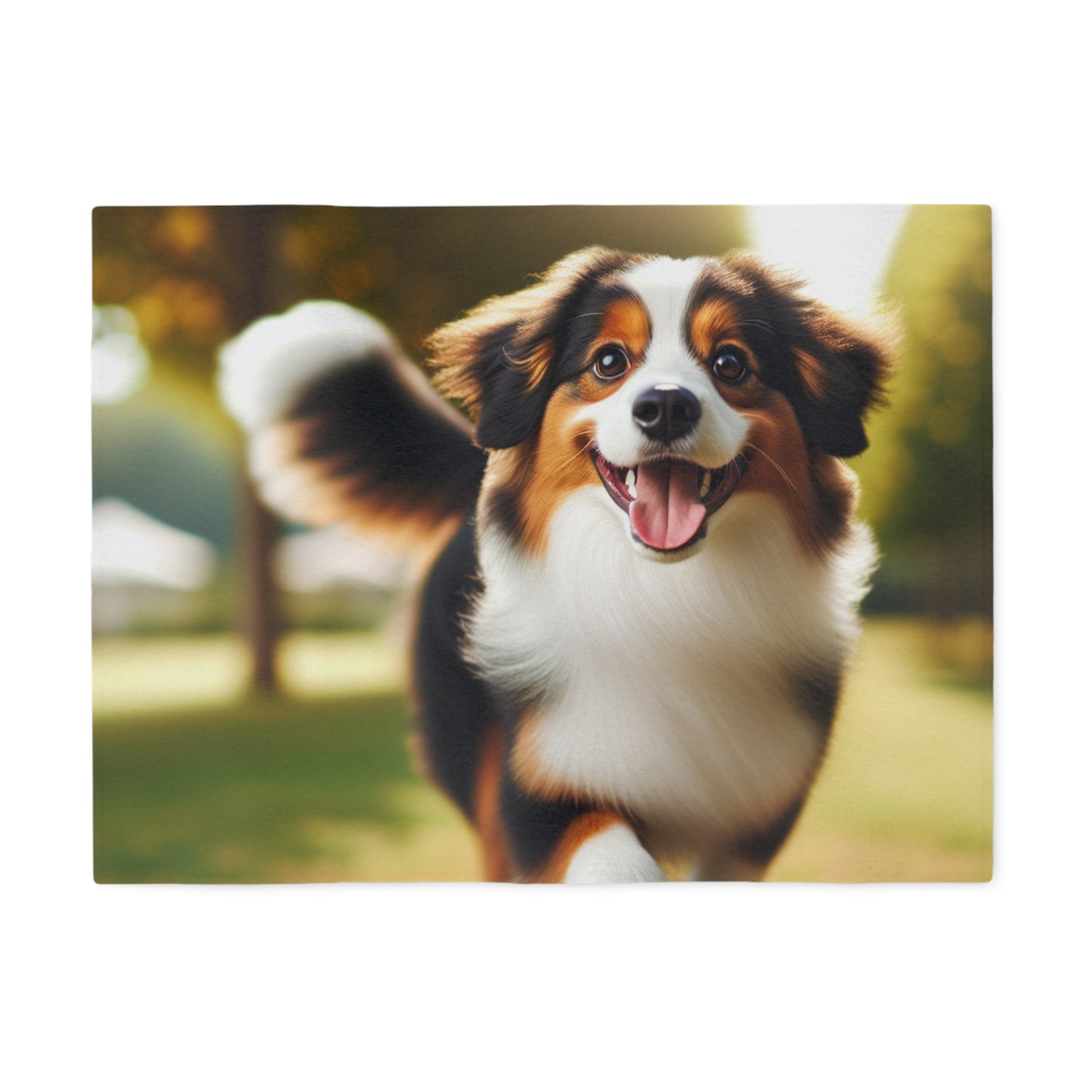 Miniature American Shepherd Sweatshirt Blanket