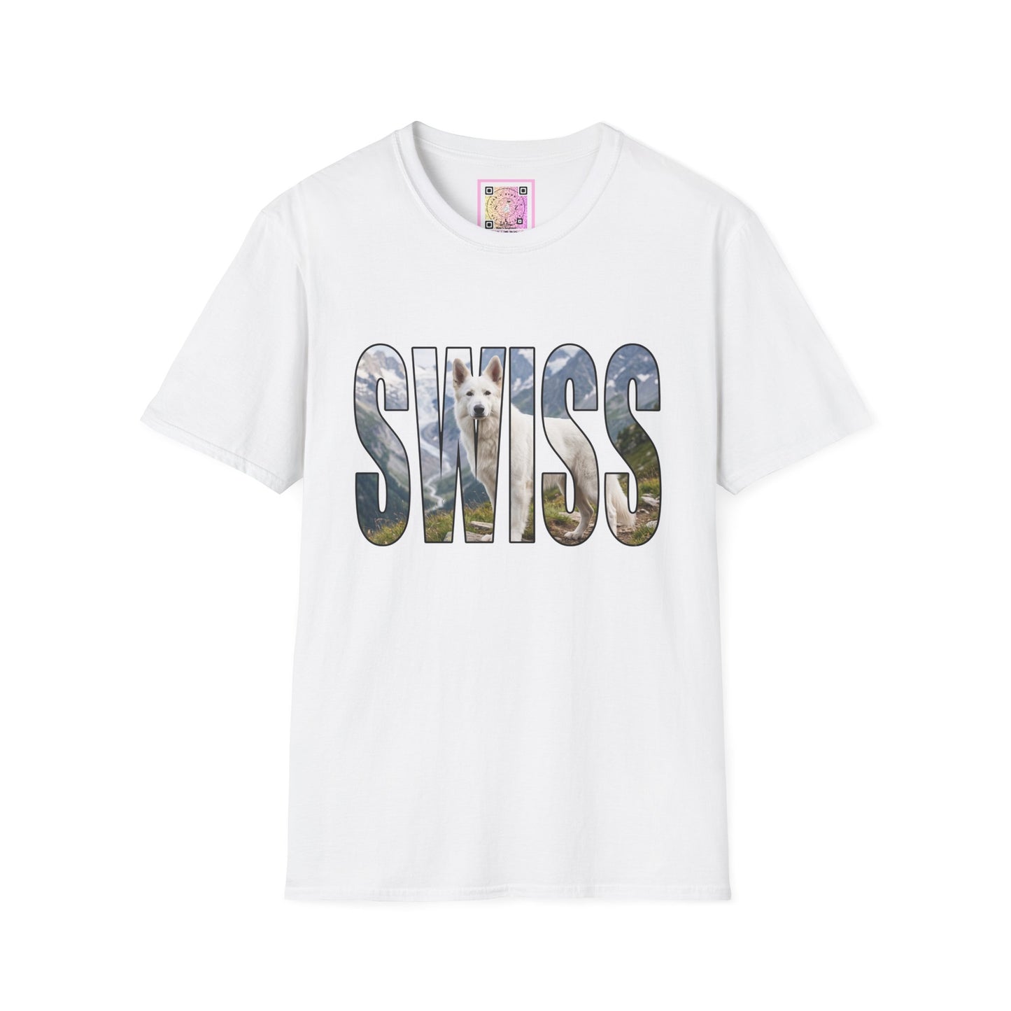 White Swiss Mountain Dog Tee Shirt