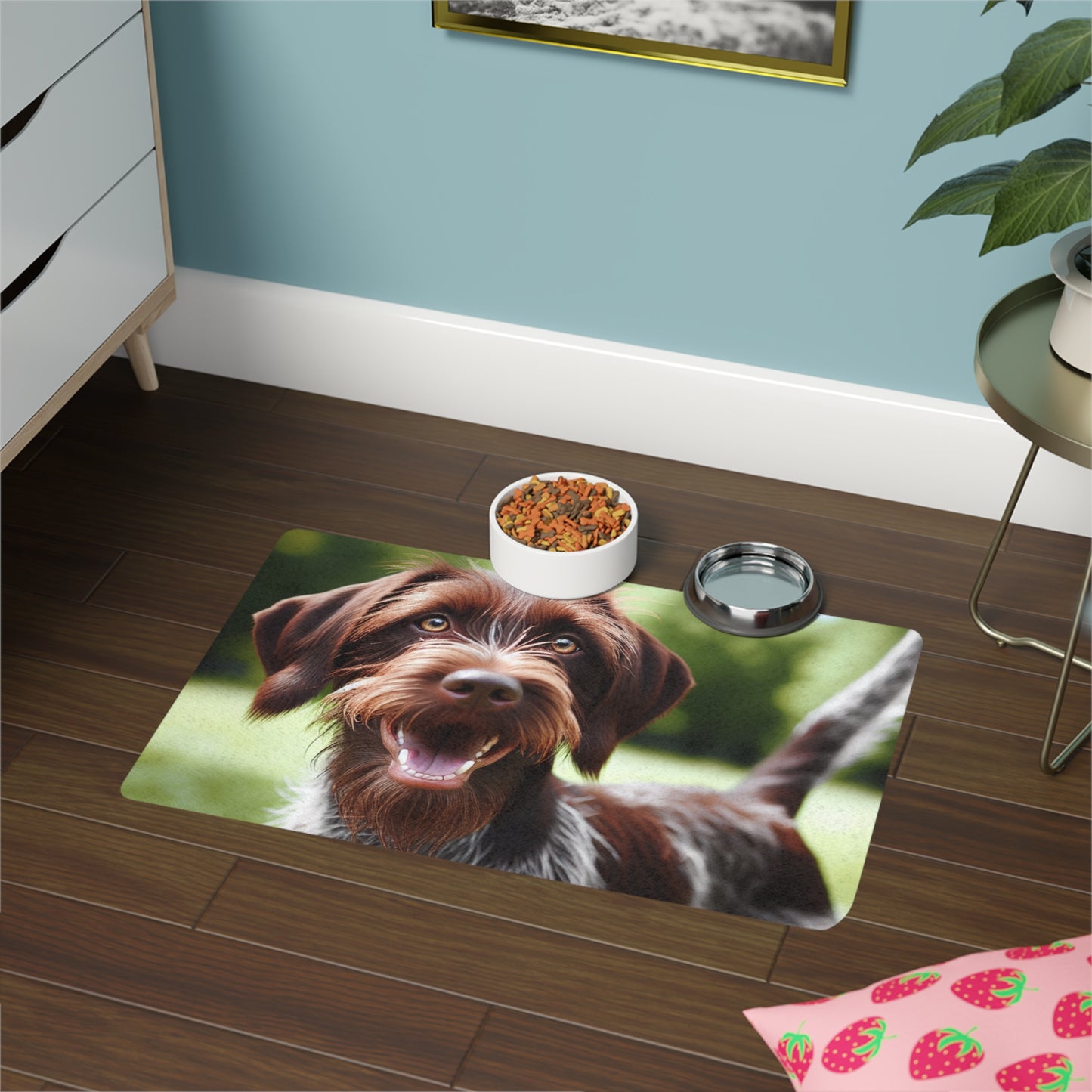 Pet Food Mat (12x18) - Wirehaired Slovakian Pointer