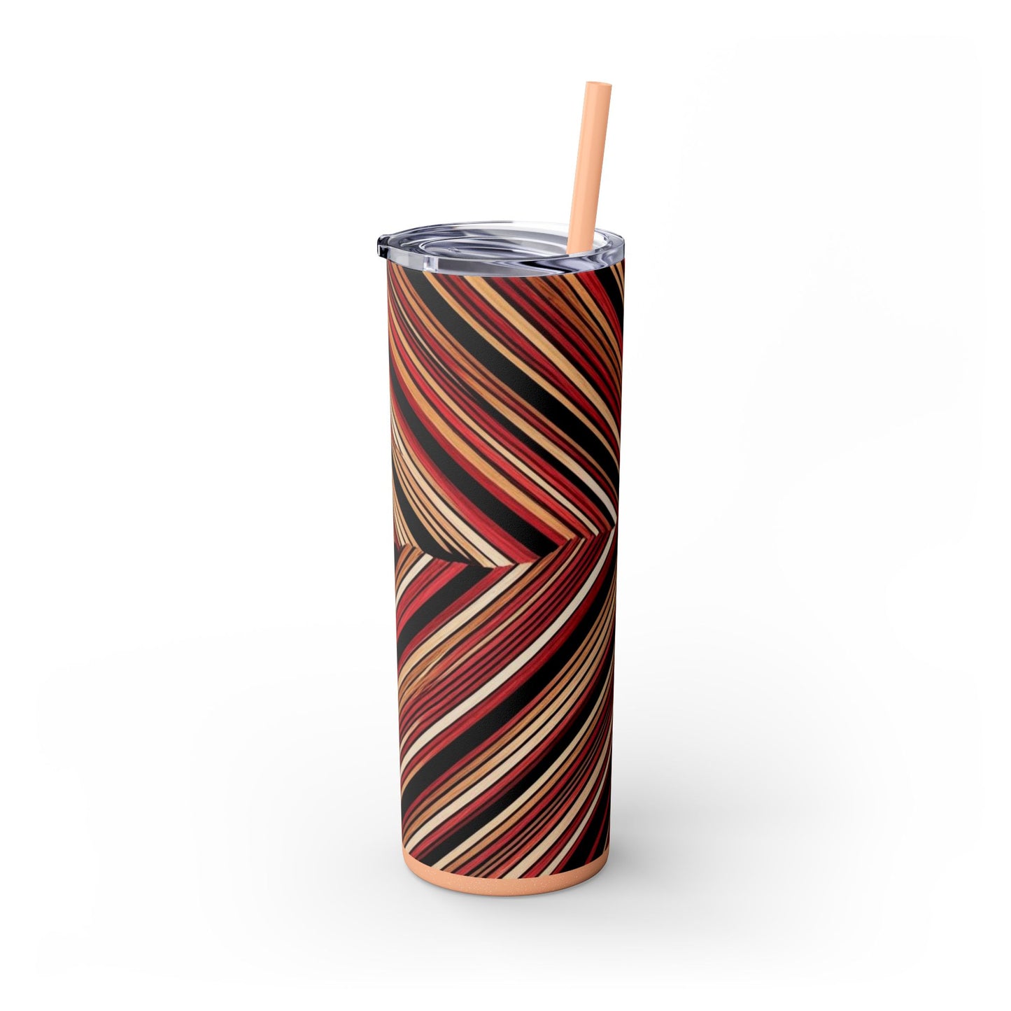 Optical Illusion Skinny Tumbler with Straw, 20oz