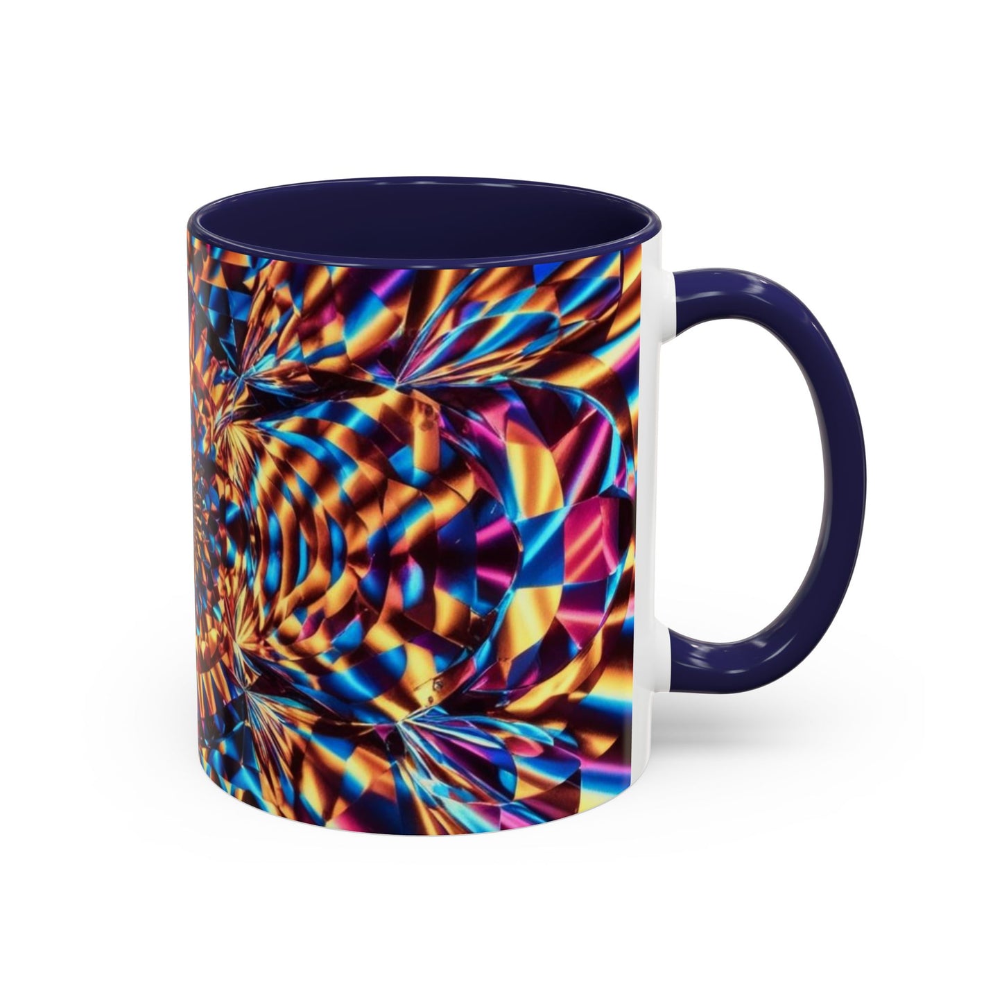 Optical Illusion Accent Mug – Ceramic Coffee Cup