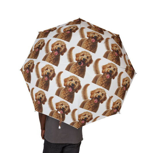 Goldendoodle Semi-Automatic Foldable Umbrella