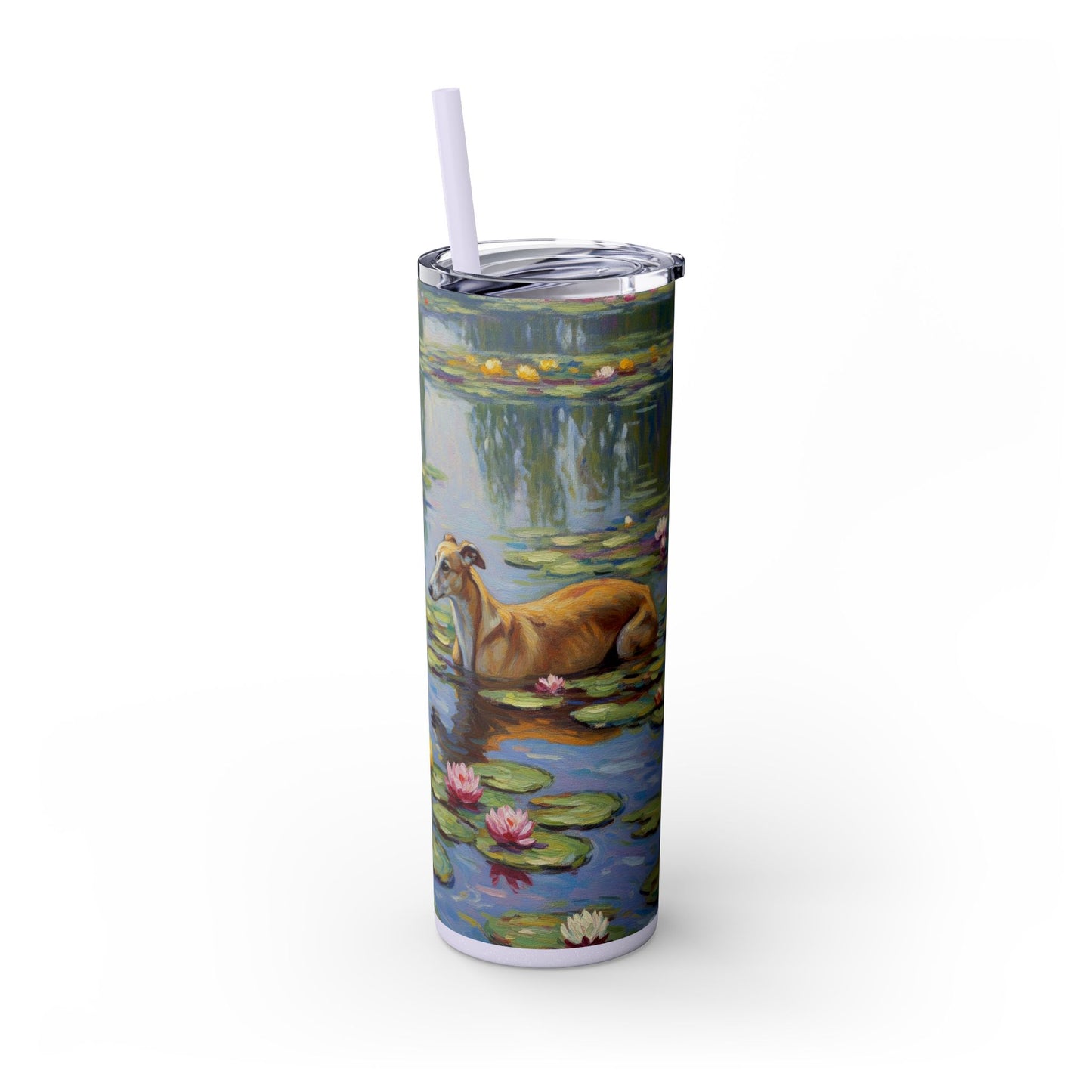 Vaso para galgos con pajita, 20 oz