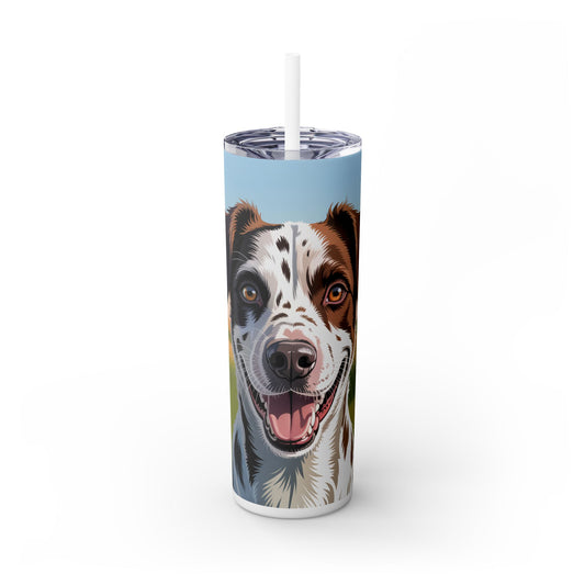 Telomian Skinny Tumbler with Straw, 20oz