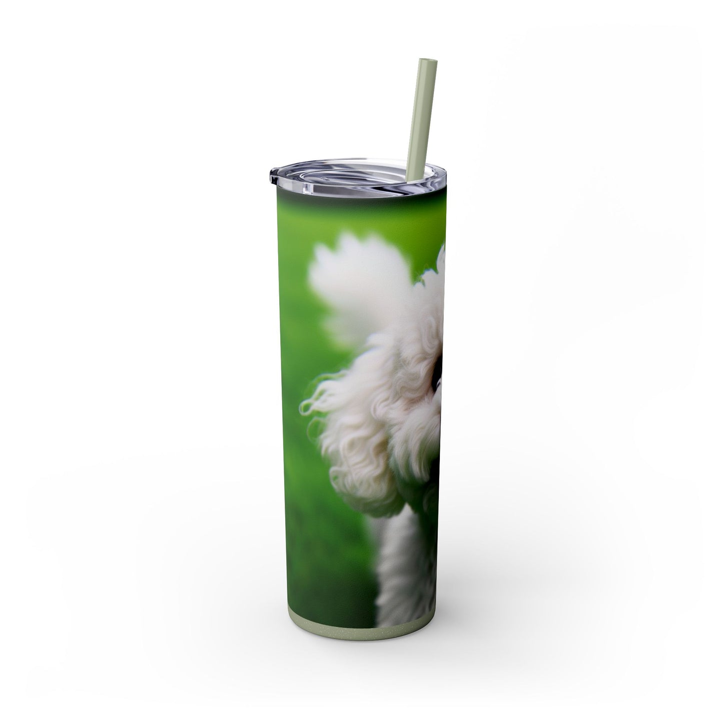 Bichonpoo Tumbler with Straw, 20oz