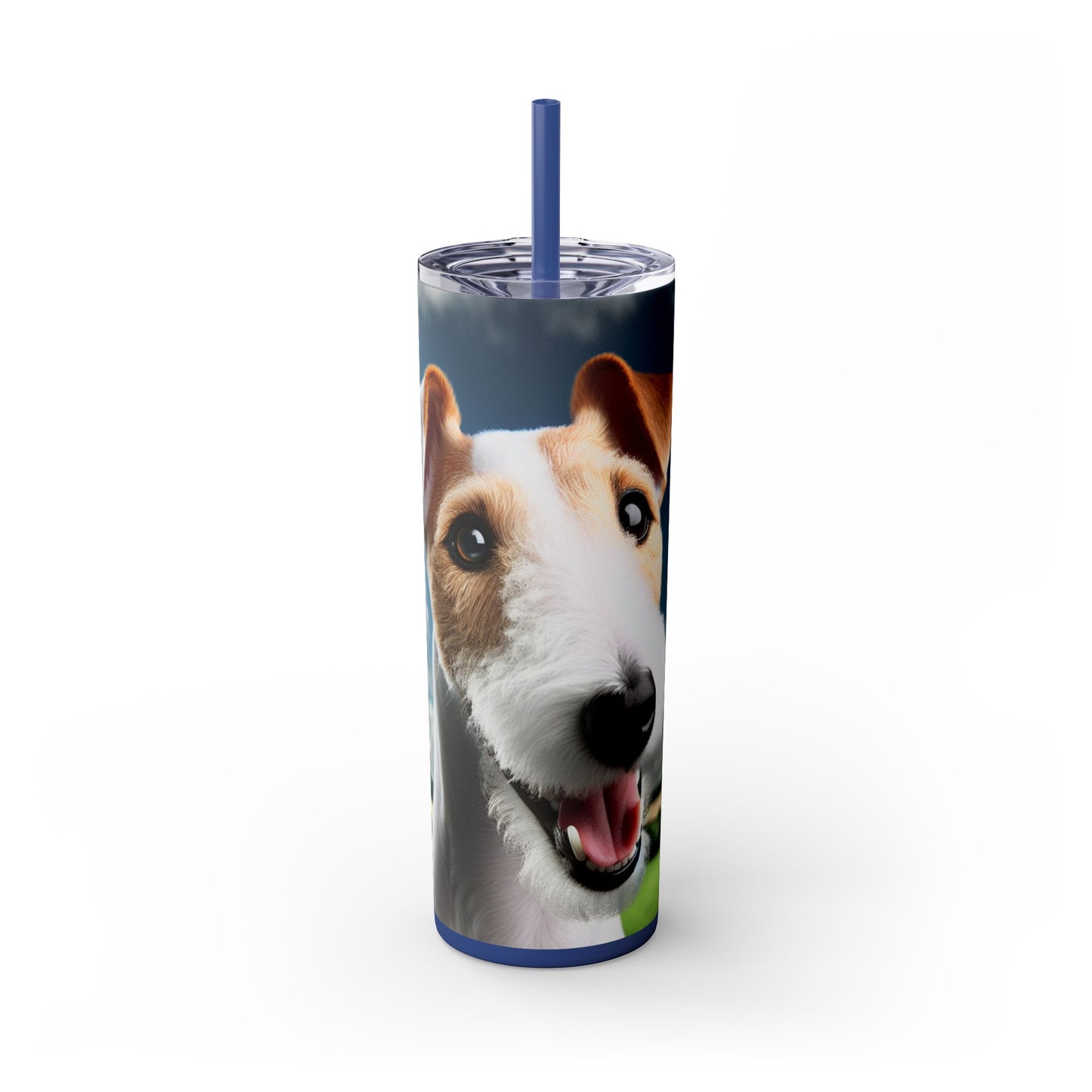 Smooth Fox Terrier Tumbler with Straw, 20oz