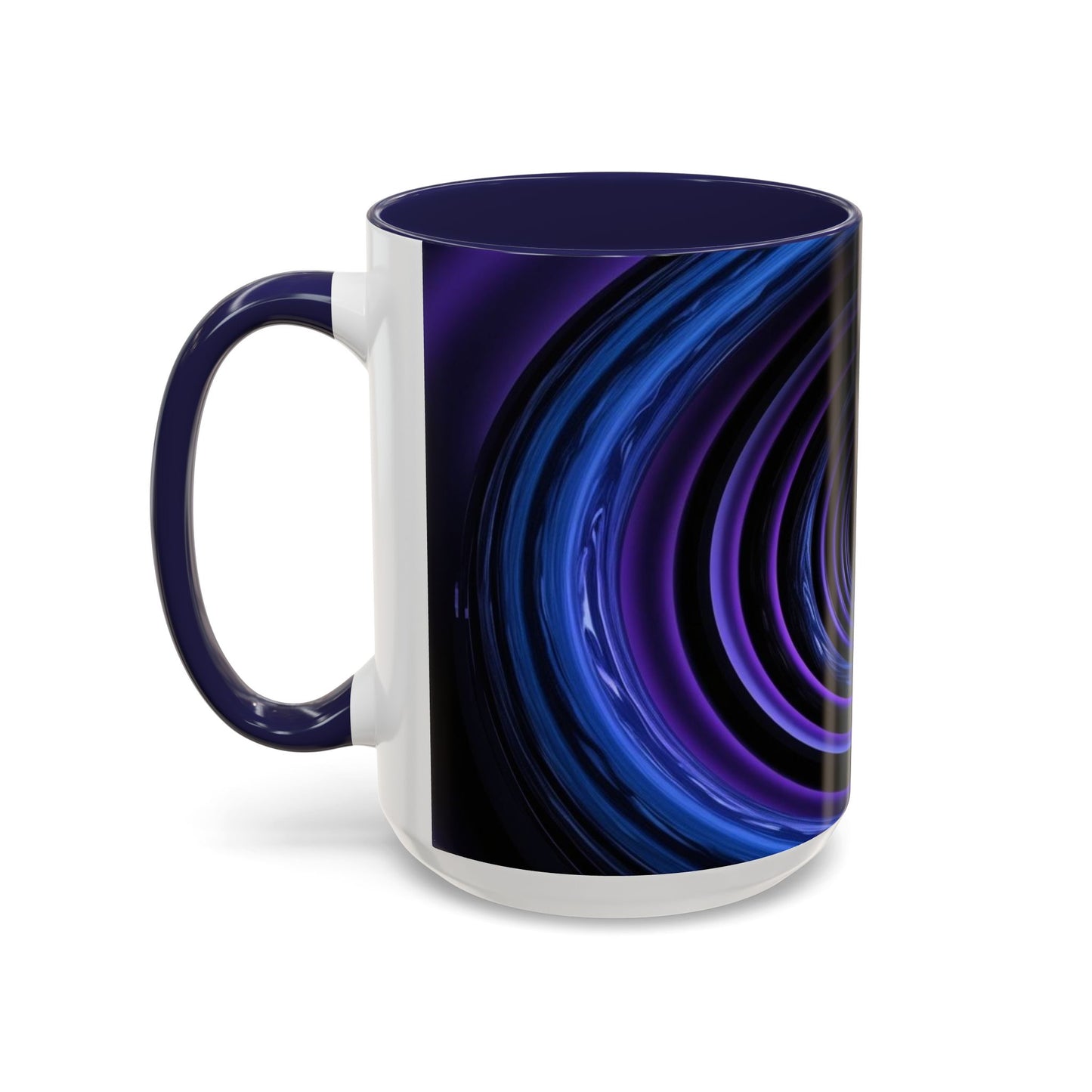 Optical Illusion Accent Mug – Ceramic Coffee Cup