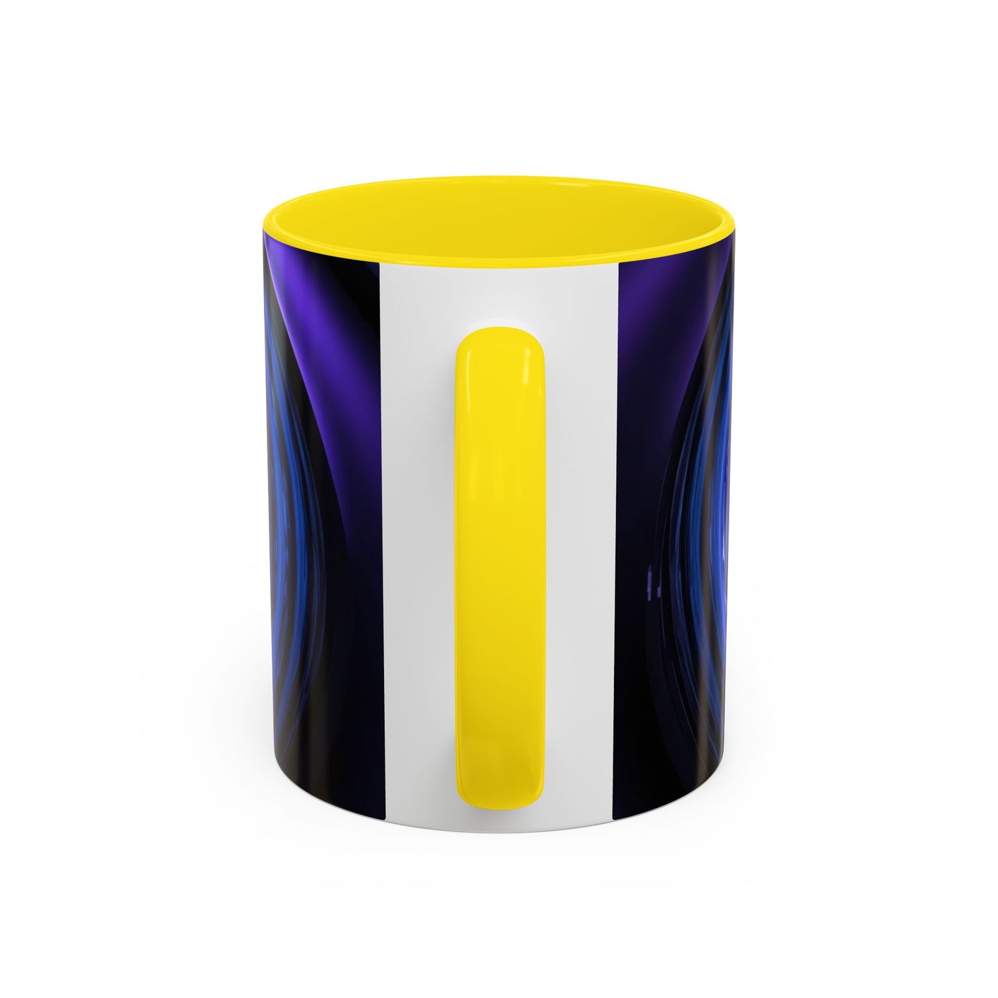 Optical Illusion Accent Mug – Ceramic Coffee Cup