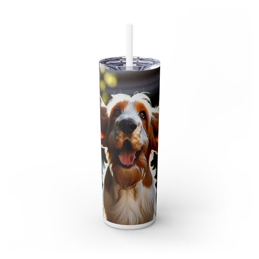 Grand Basset Griffon Vendeen Tumbler with Straw, 20oz