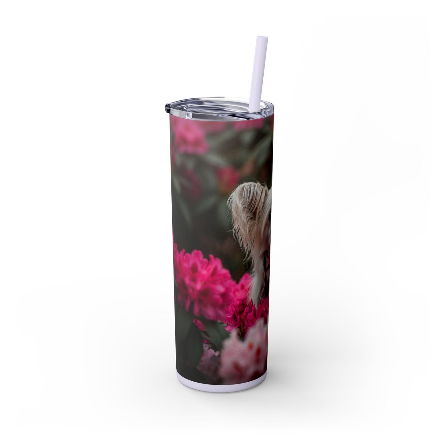 Skinny Tumbler with Straw – 20 oz Stainless Steel Cup