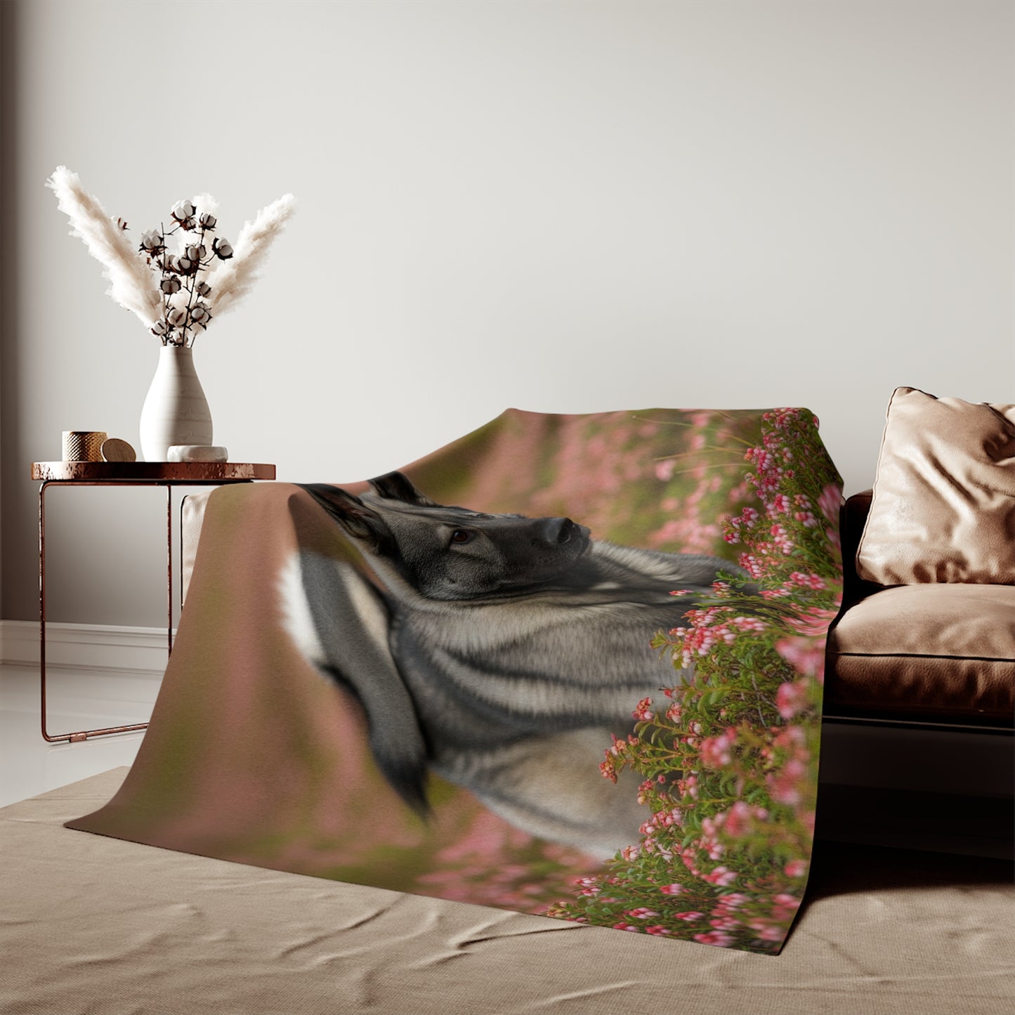 Norwegian Elkhound Sweatshirt Blanket