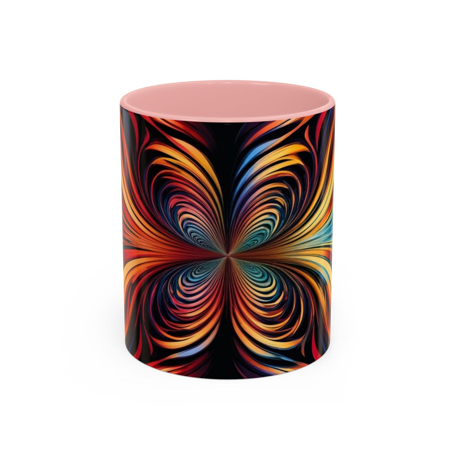 Optical Illusion Accent Mug – Ceramic Coffee Cup