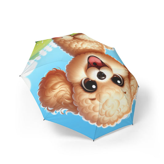 Miniature Poodle Semi-Automatic Foldable Umbrella