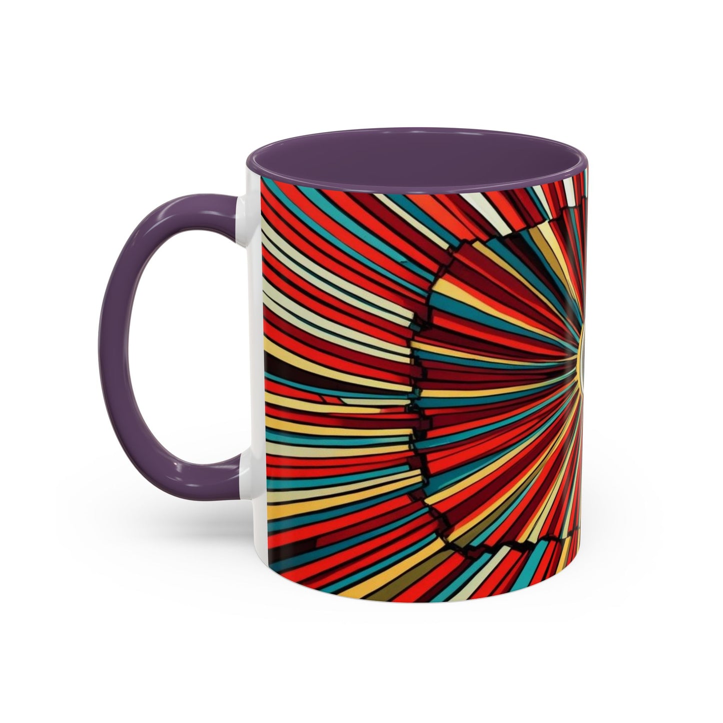 Optical Illusion Accent Mug – Ceramic Coffee Cup