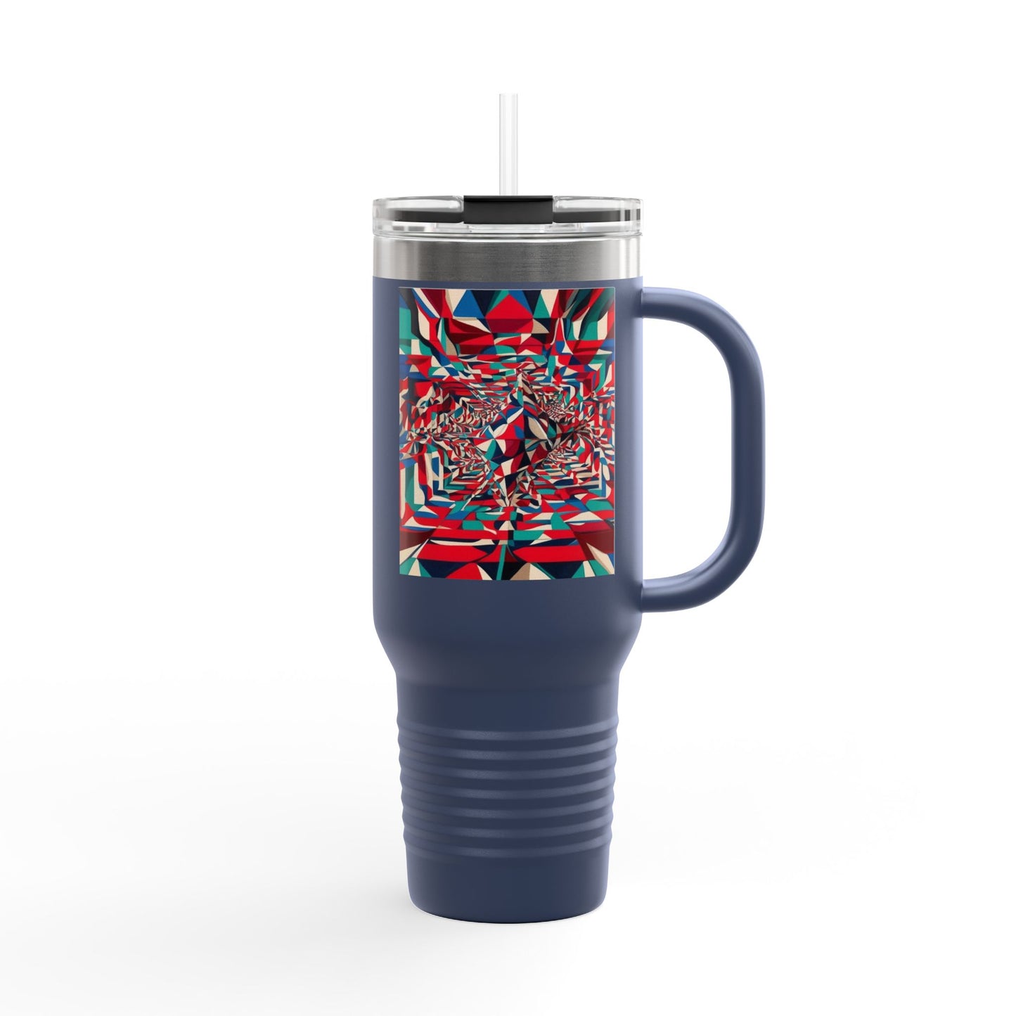 Optical Illusion Insulated Travel Mug, 40oz