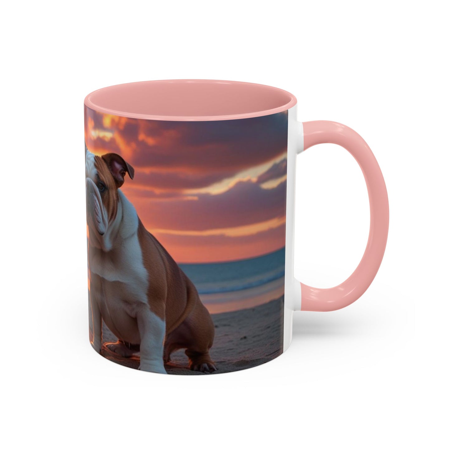 Bulldog Love Accent Coffee Mug - Perfect Gift for Dog Lovers