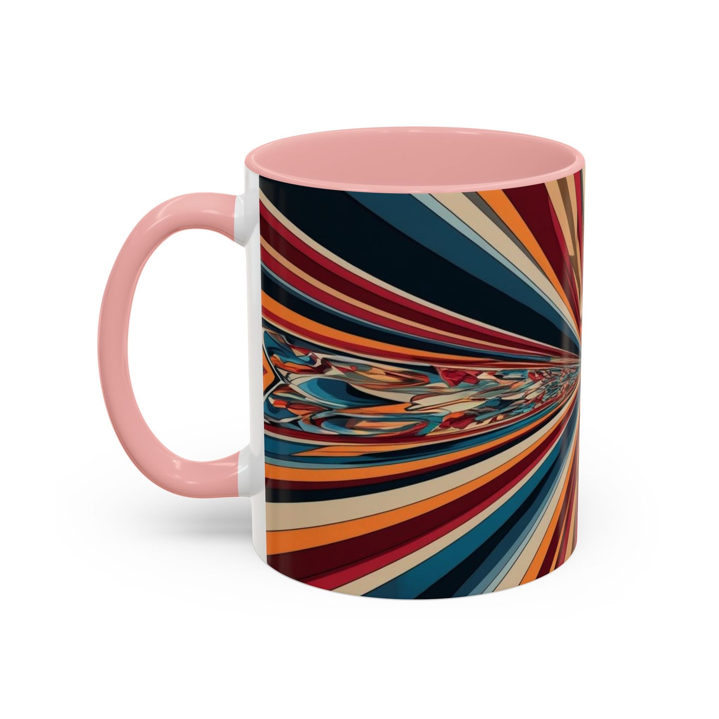 Optical Illusion Accent Mug – Ceramic Coffee Cup