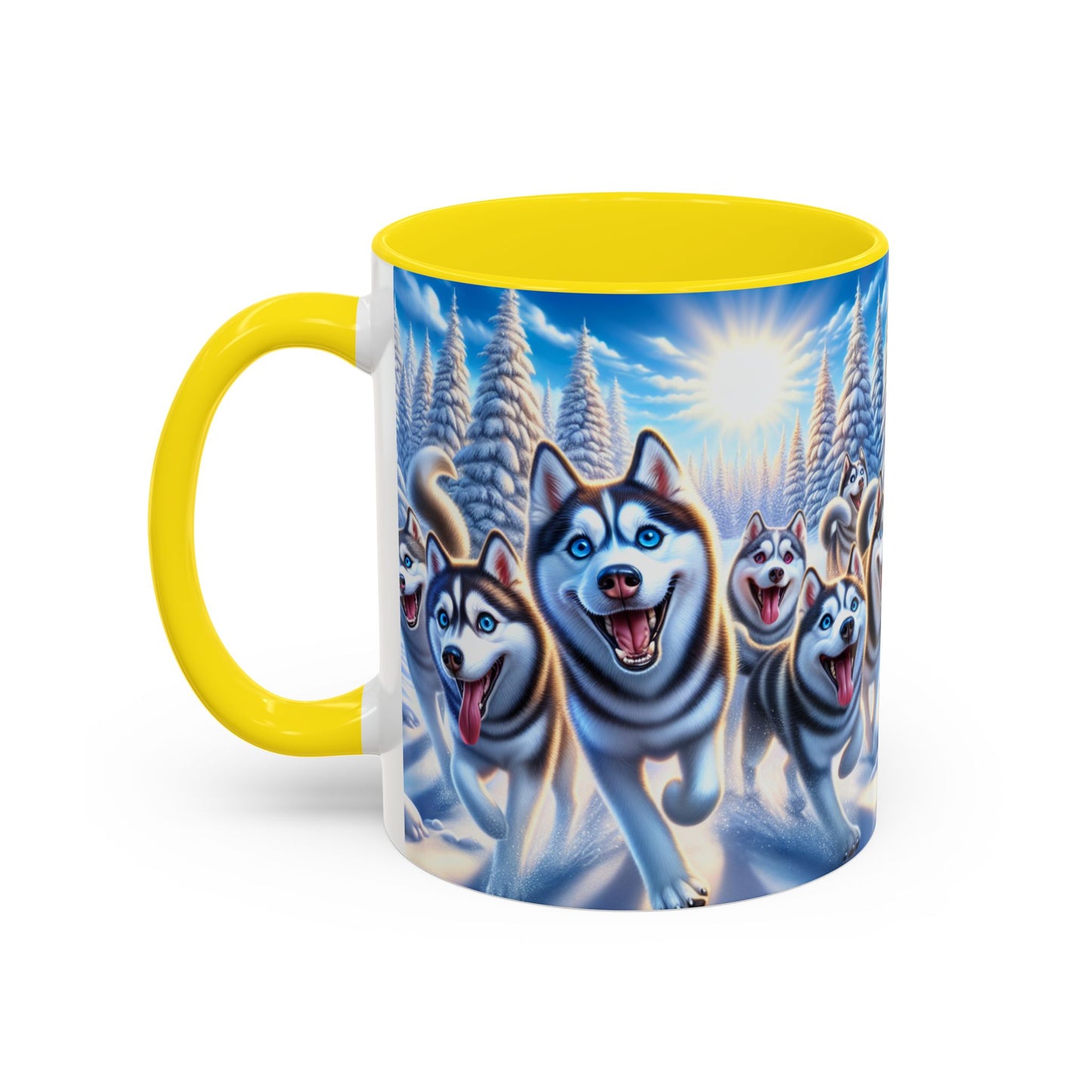 Siberian Husky Accent Coffee Mug - Perfect Gift for Dog Lovers