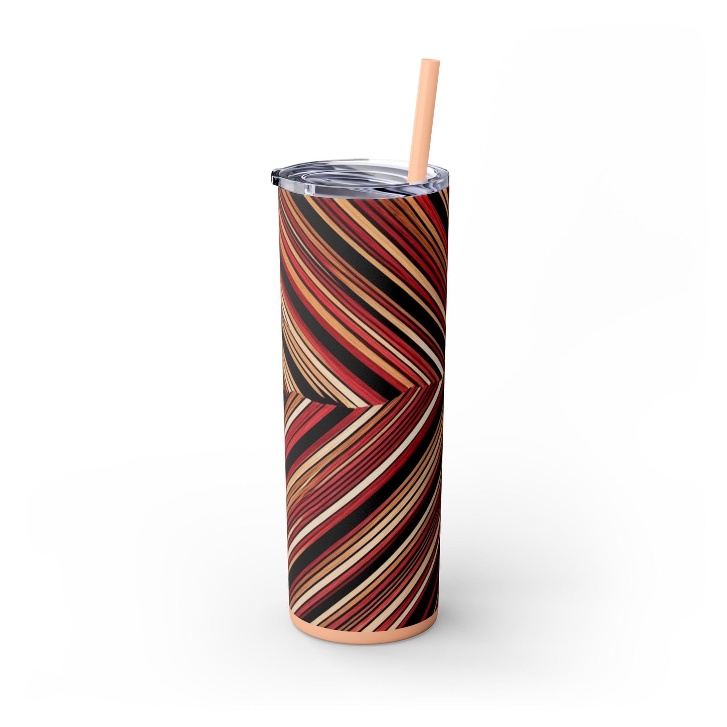 Optical Illusion Skinny Tumbler with Straw, 20oz