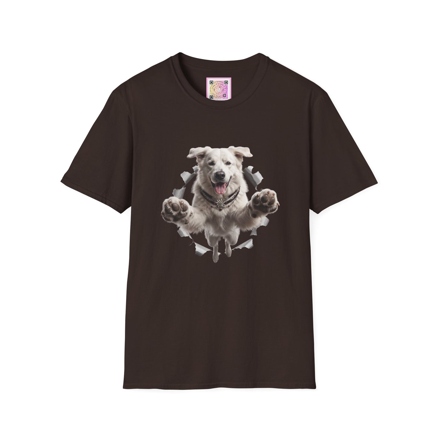 White Swiss Mountain Dog Tee Shirt