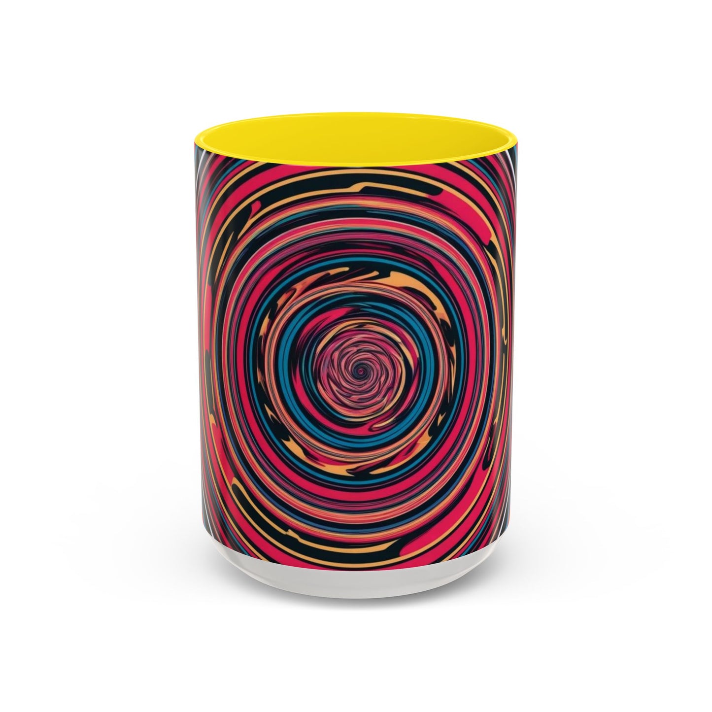 Optical Illusion Accent Mug – Ceramic Coffee Cup