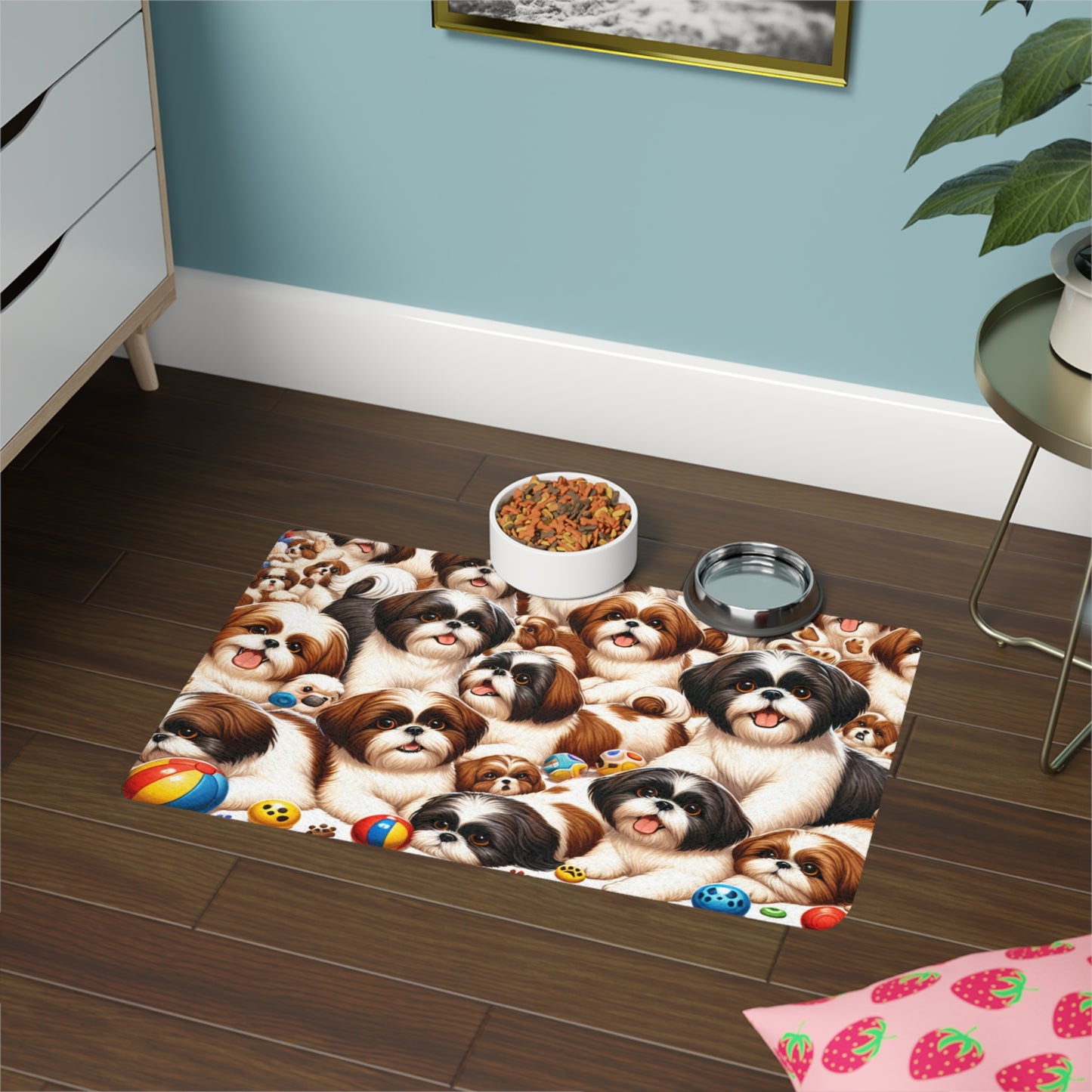 Pet Food Mat (12x18) - Shih Tzu