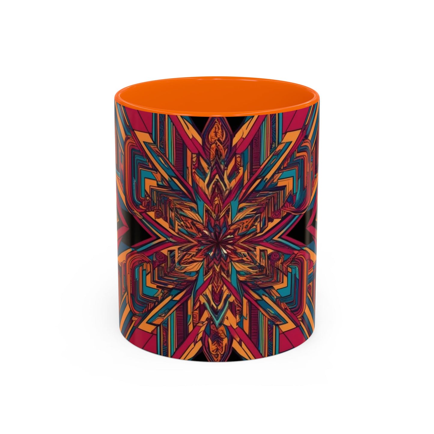 Optical Illusion Accent Mug – Ceramic Coffee Cup