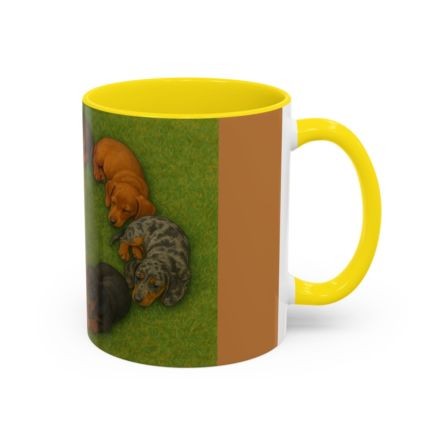 Dachshund puppies Accent Coffee Mug - Perfect Gift for Dog Lovers