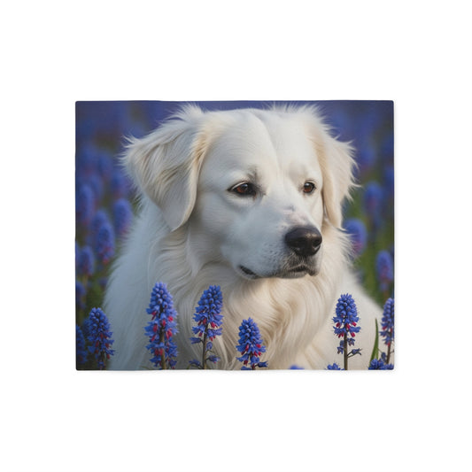 Manta de sudadera con diseño de perro pastor portugués