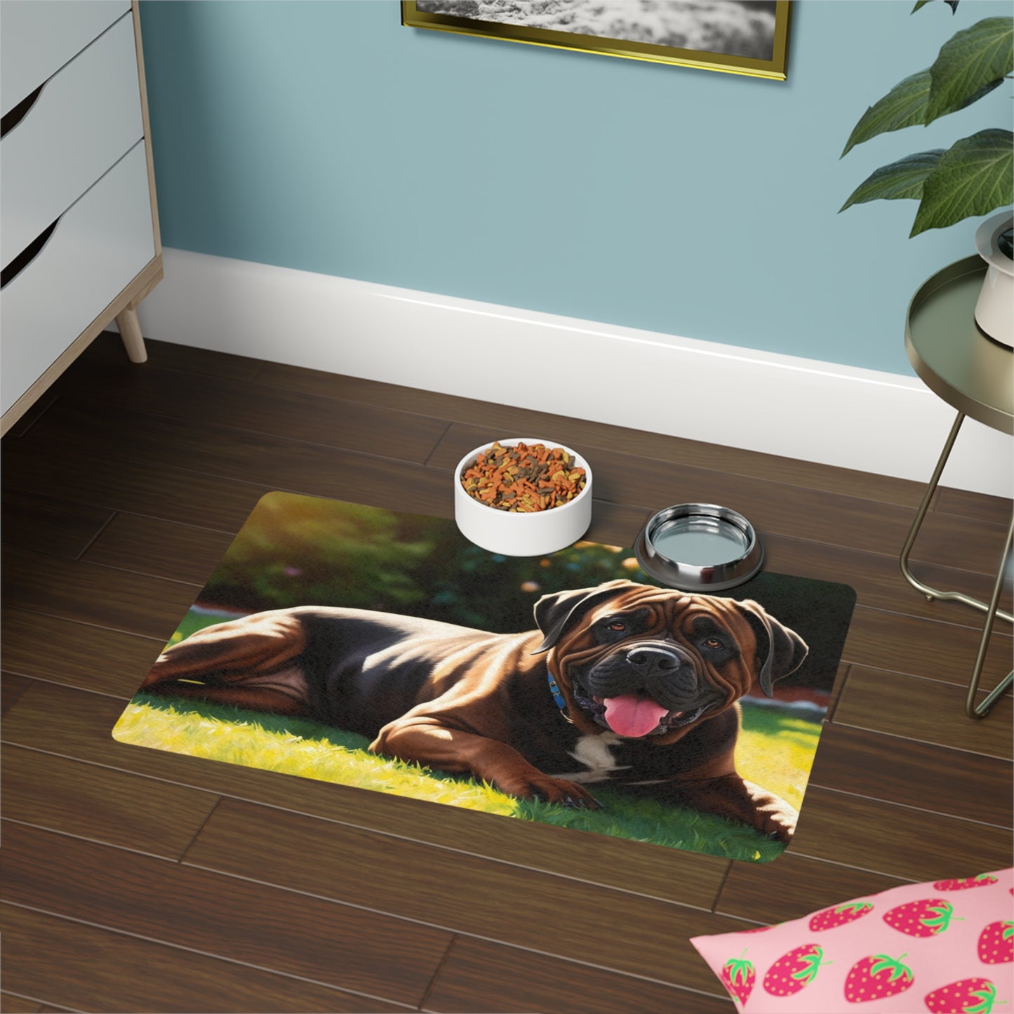 Pet Food Mat (12x18) - Neapolitan Mastiff