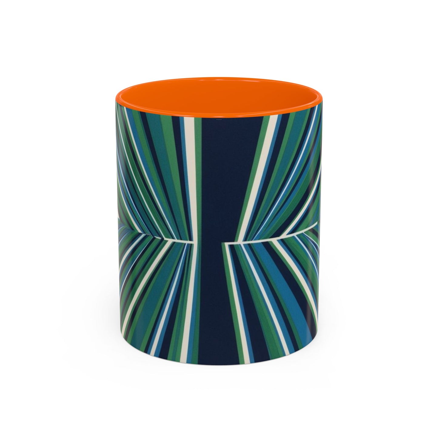 Optical Illusion Accent Mug – Ceramic Coffee Cup