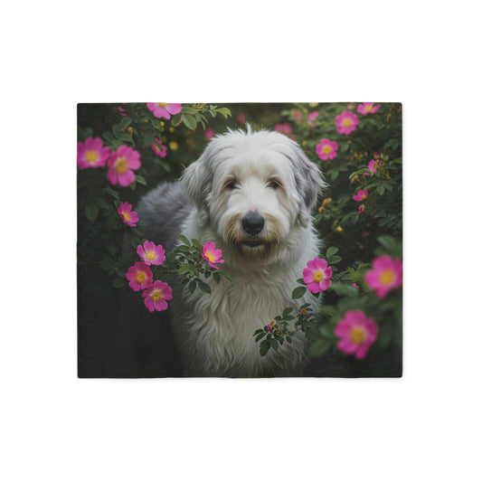 Old English Sheepdog Sweatshirt Blanket