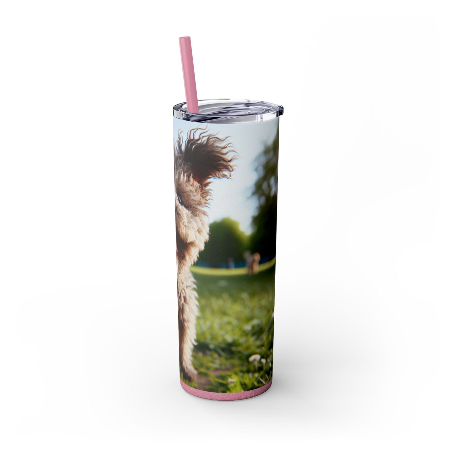 Pumi Skinny Tumbler with Straw, 20oz