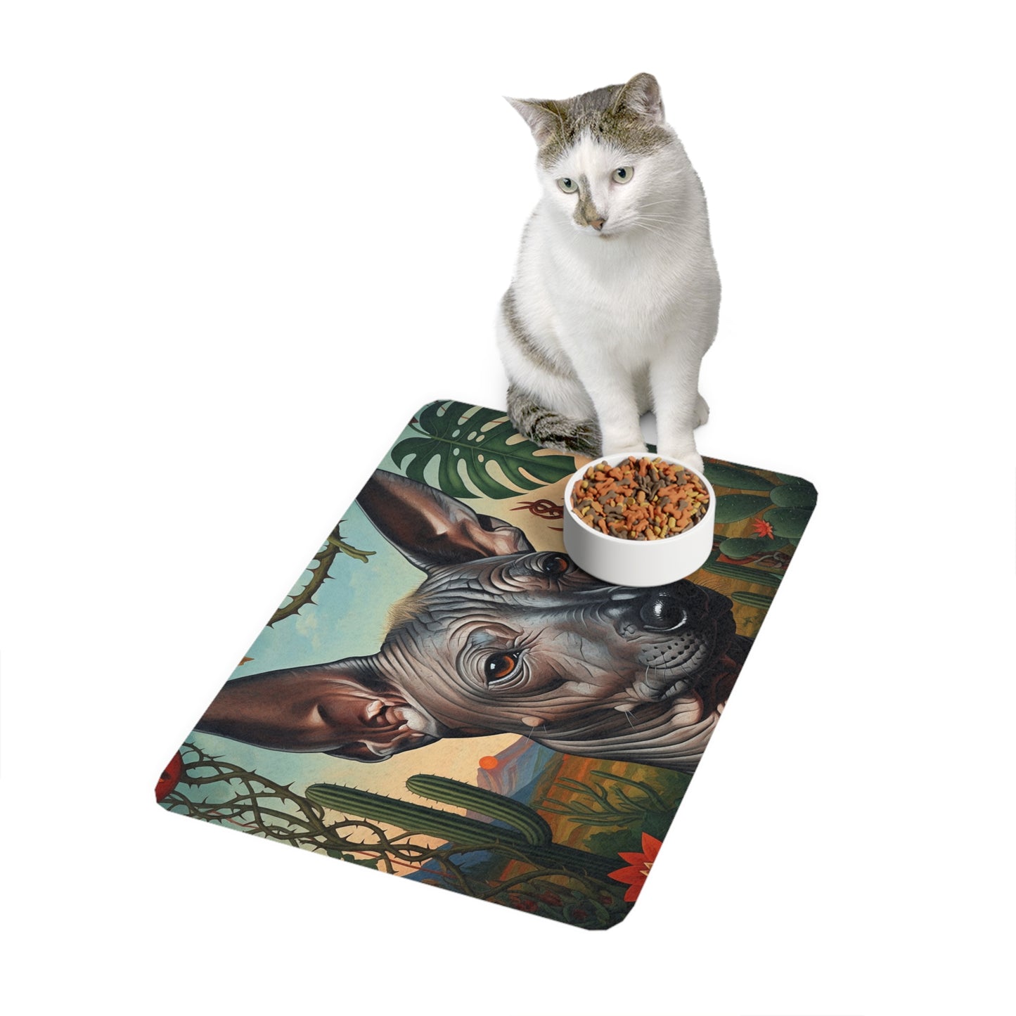 Pet Food Mat (12x18) - Xoloitzcuintli