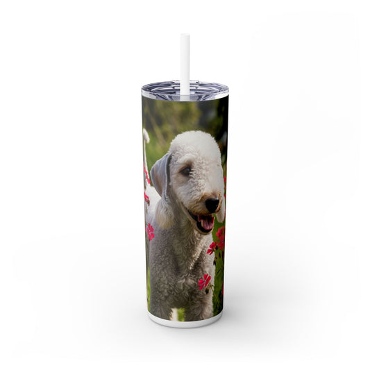 Bedlington Terrier Tumbler with Straw, 20oz