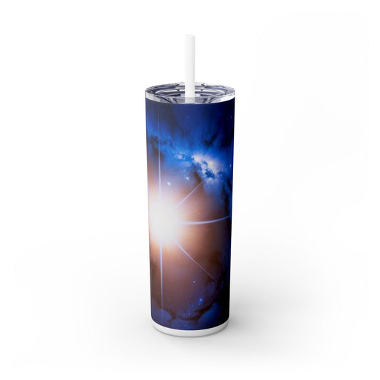 North Star Skinny Tumbler with Straw, 20oz